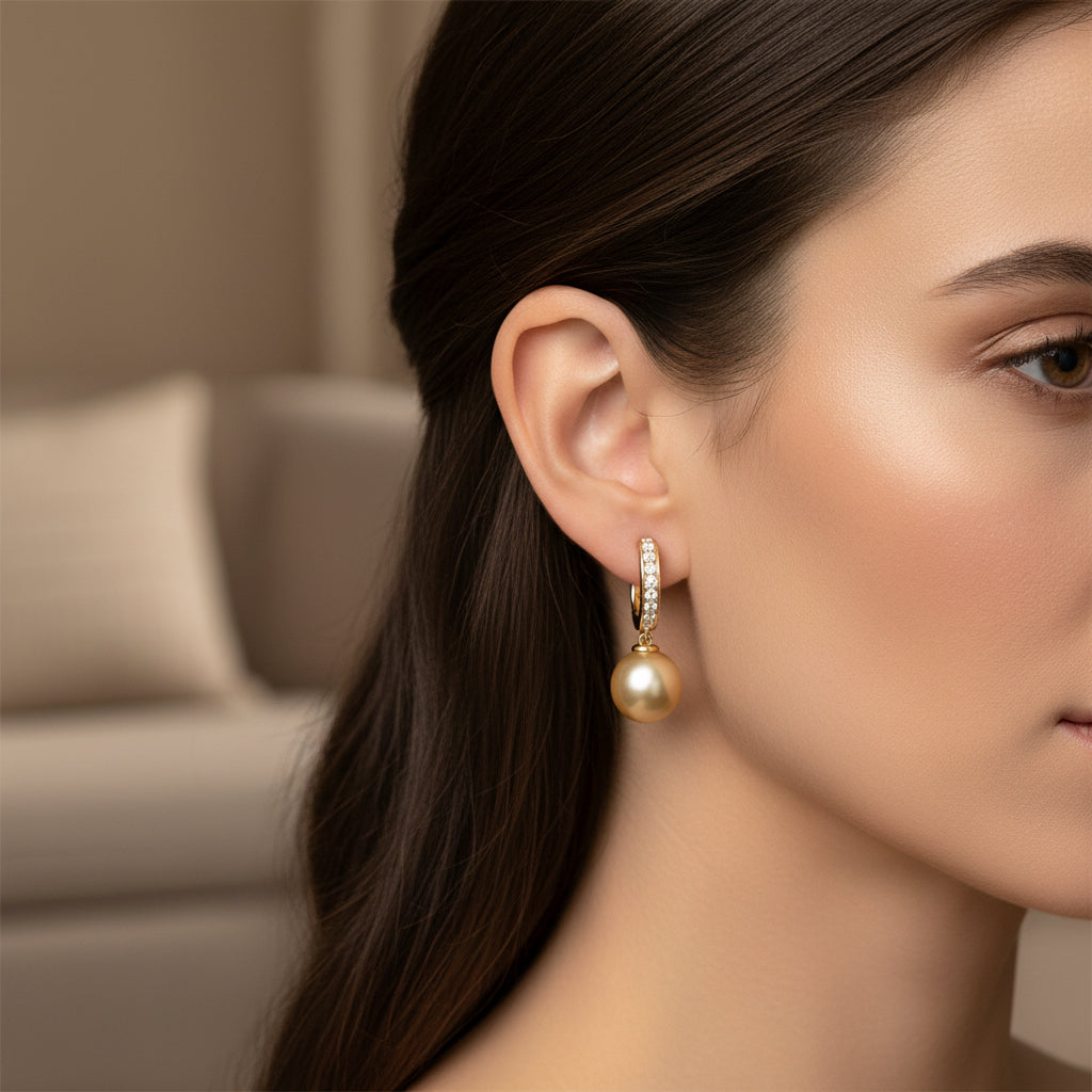 Pearl Drop Earring Set