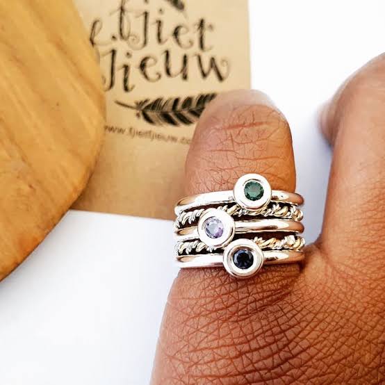 Birthstone Ring Set
