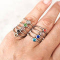 Birthstone Ring Set