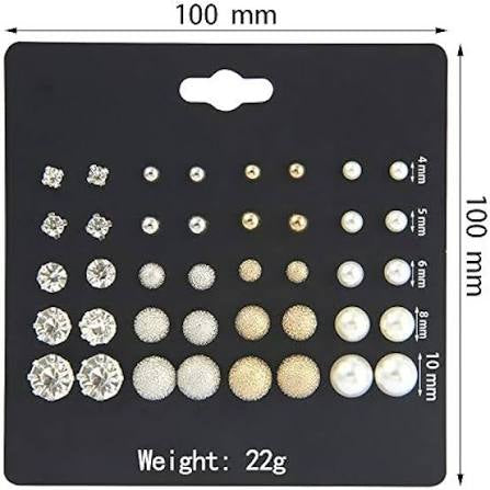 Stud Earring Set 20 Pairs